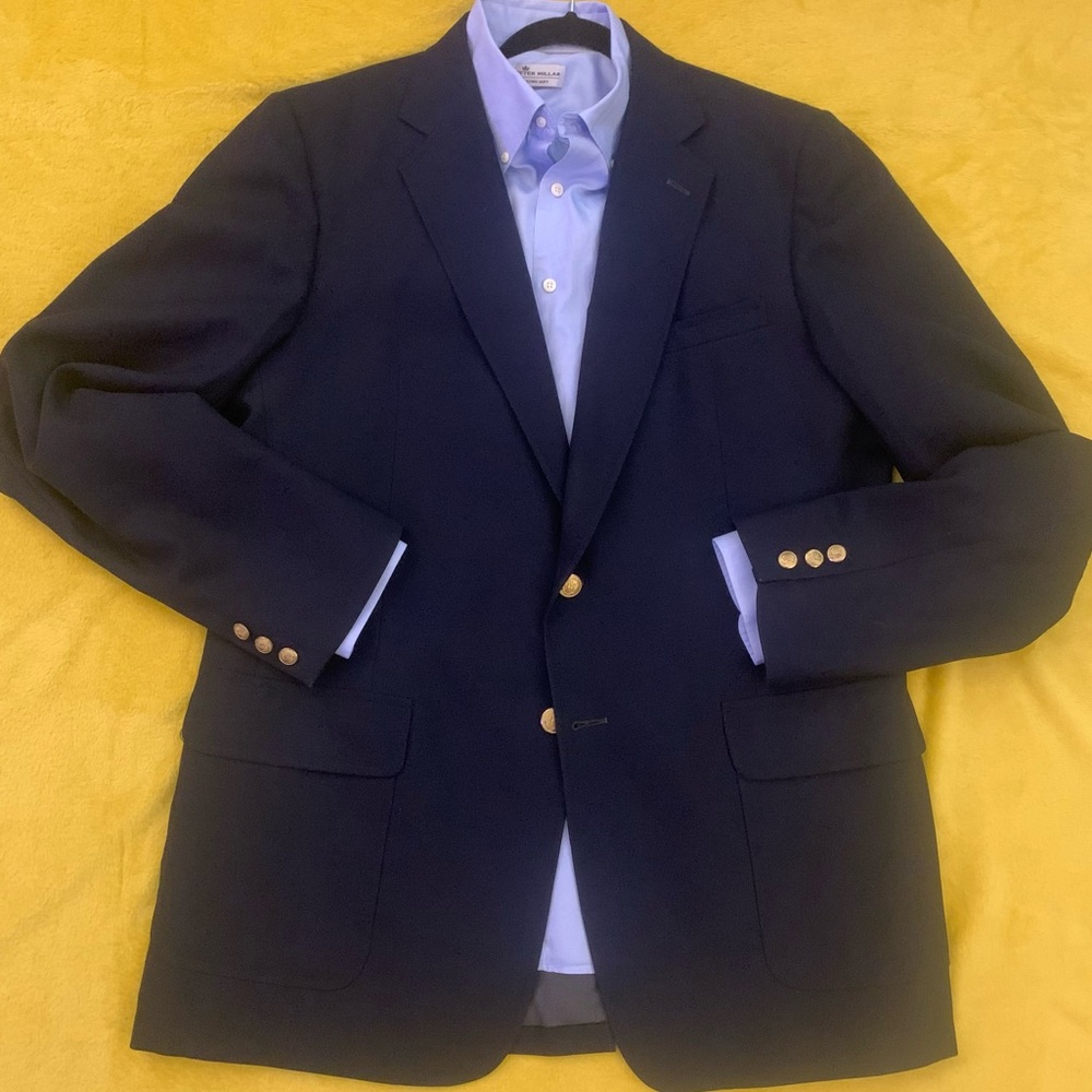 STANLEY BLACKER Traditional Navy Blue Blazer